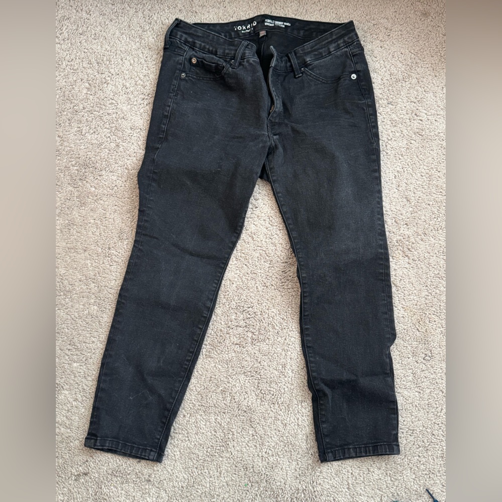Torrid Dark Gray Skinny Ankle Jeans 10S